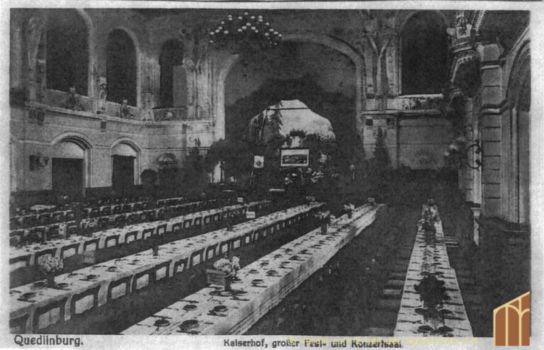 Festtafel für die Tagung der Quedlinburger Firma Dippe